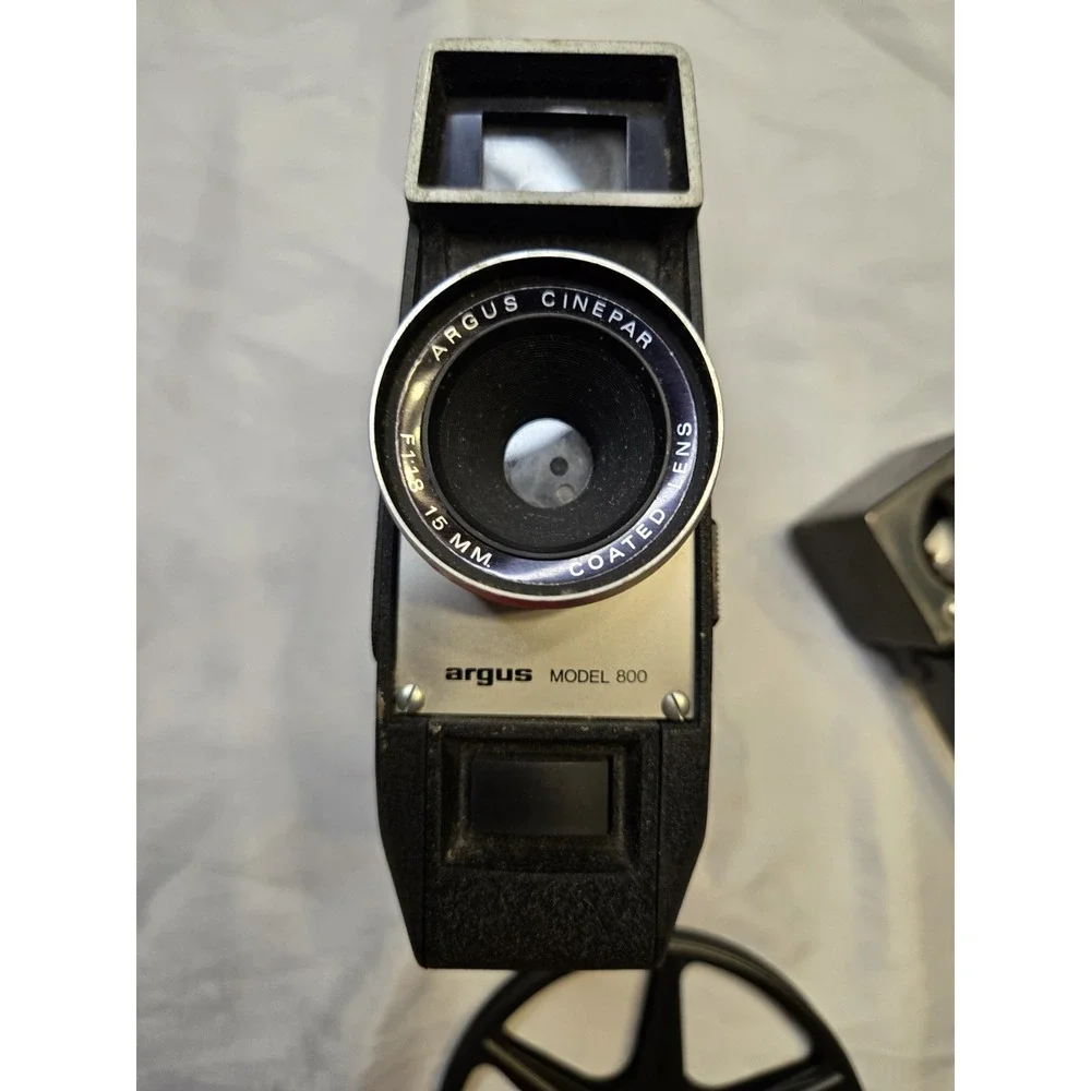 Vtg‎ Argus Model 800 Movie Camera And Parts As Shown With Case
